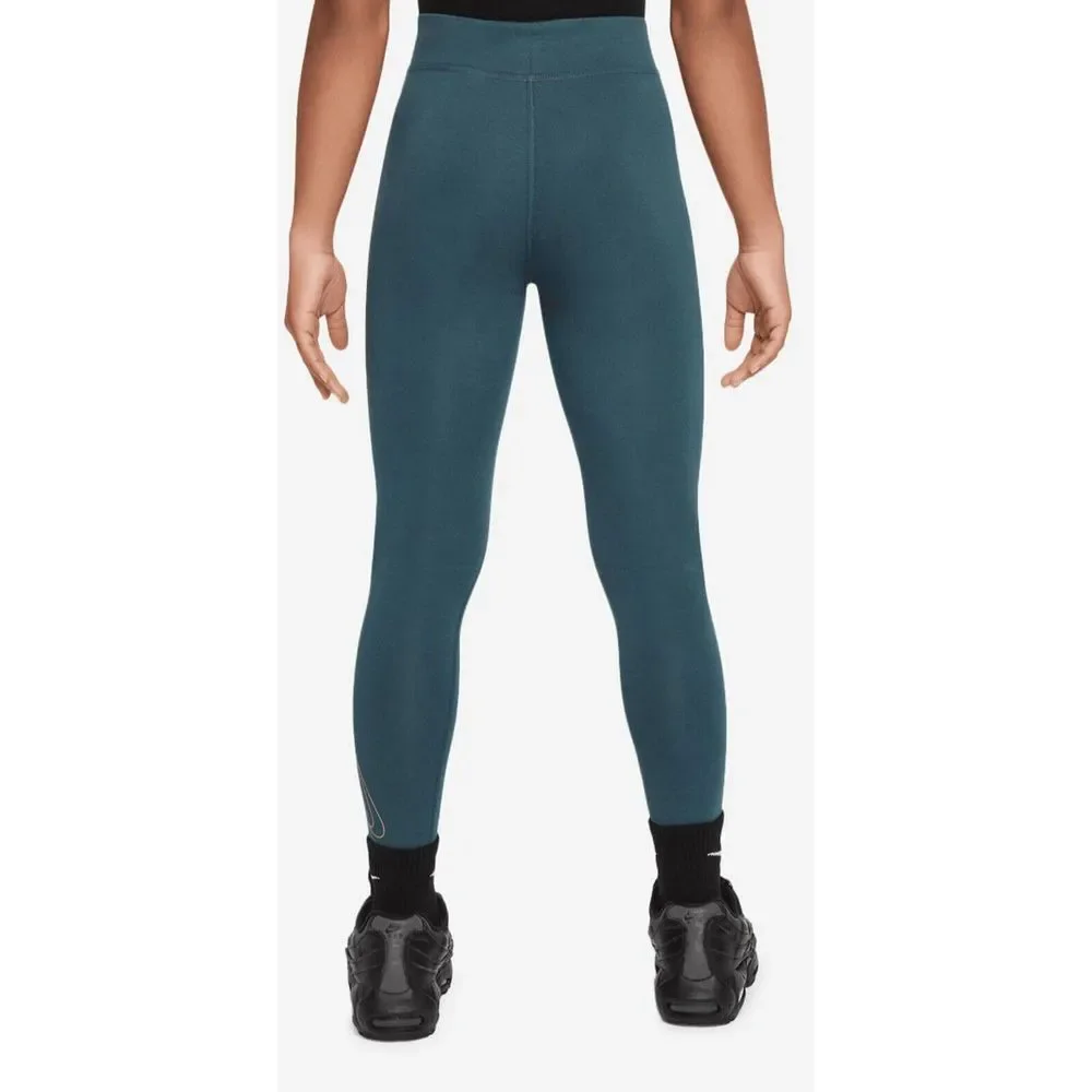 Nike‎ Girl's High-Rise Leggings, Deep Jungle, Youth XL